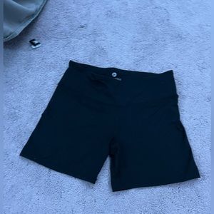 Black athletic shorts